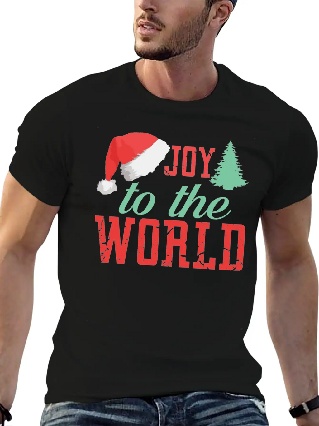 Joy To The World Unisex Short Sleeve Soft Cotton T-Shirt – Casual Everyday Wear