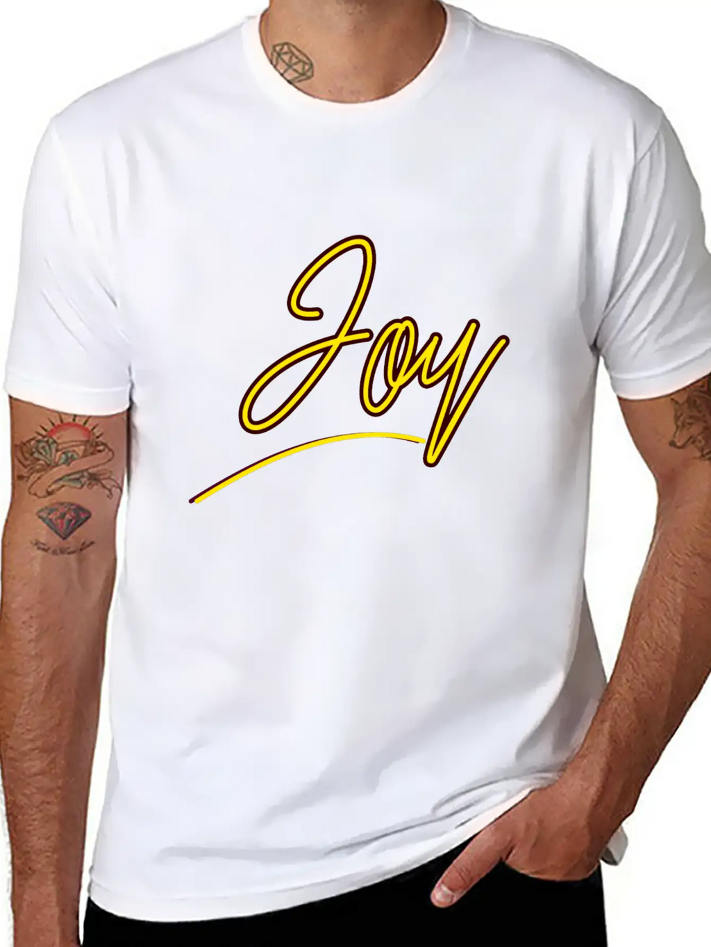 Joy Unisex Short Sleeve Soft Cotton T-Shirt – Casual Everyday Wear