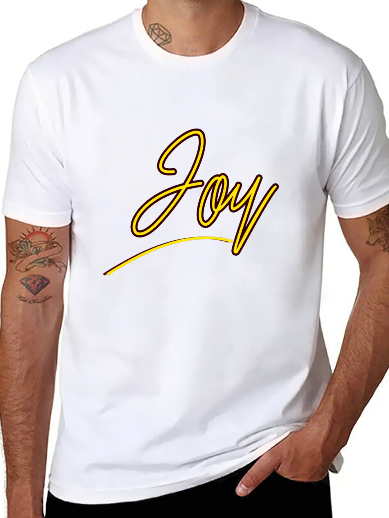 Joy Unisex Short Sleeve Soft Cotton T-Shirt – Casual Everyday Wear