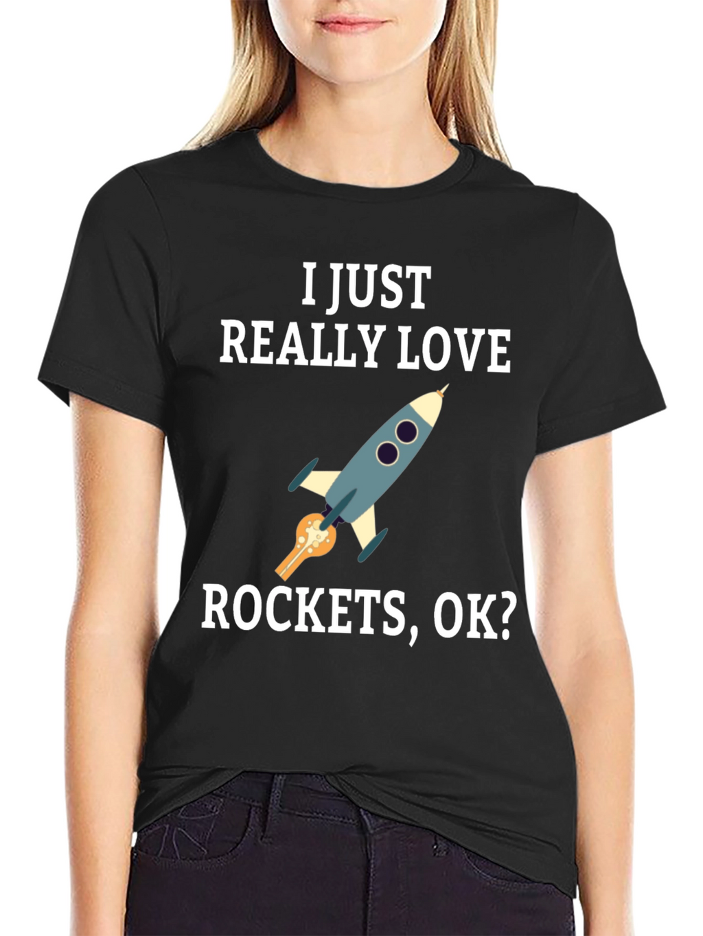 I Love Rockets Graphic T-Shirt