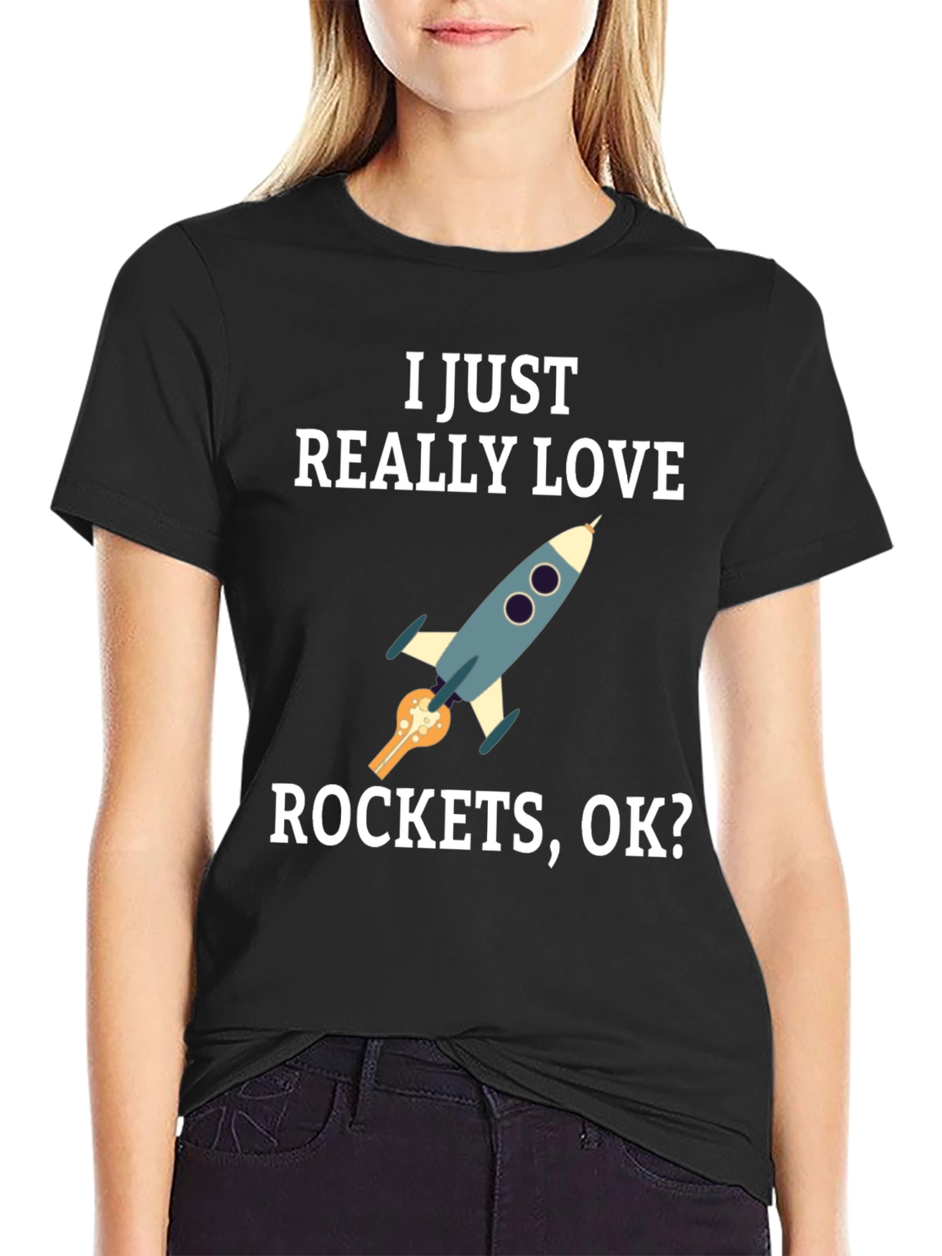 I Love Rockets Graphic T-Shirt