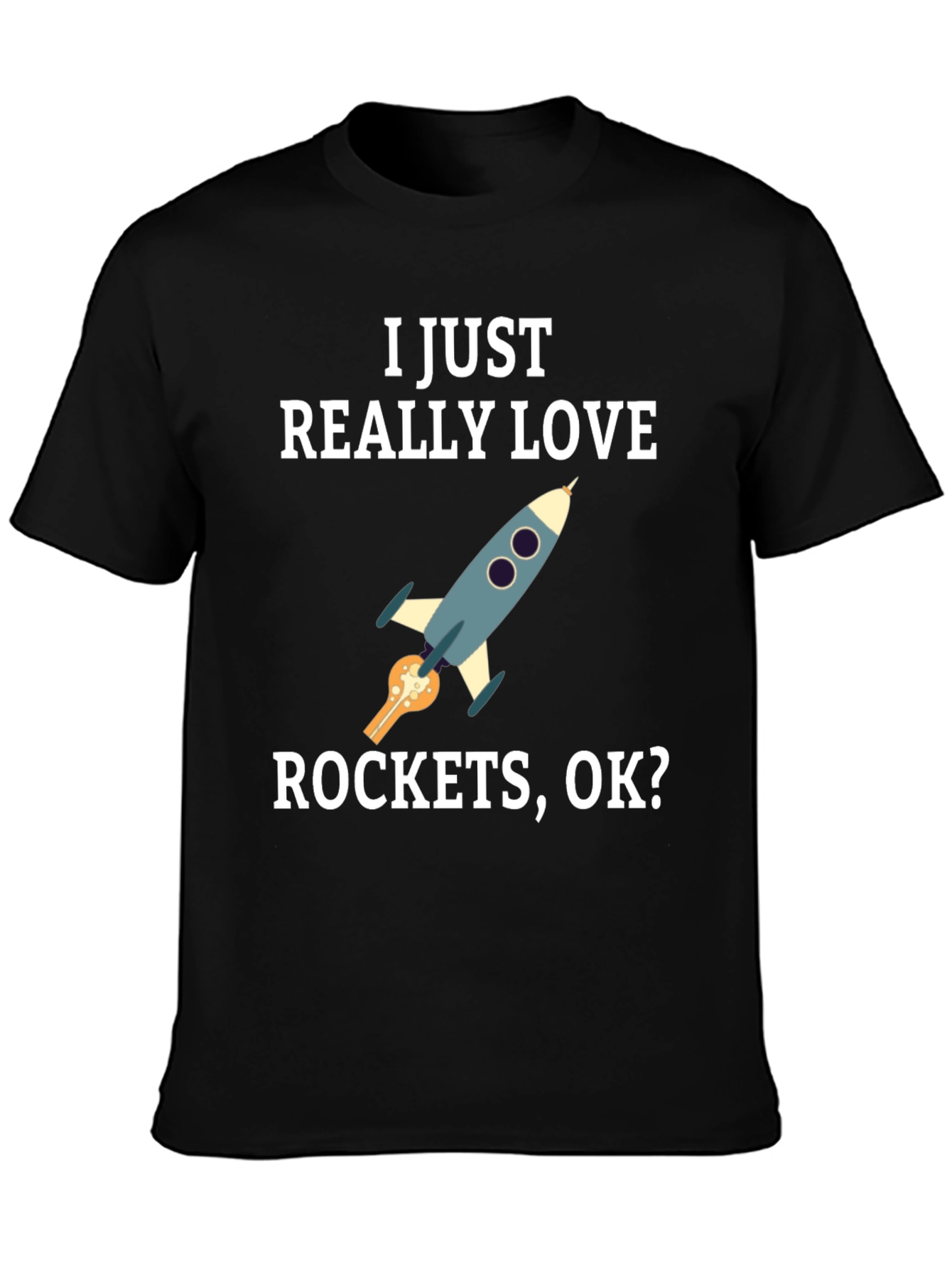 I Love Rockets Graphic T-Shirt