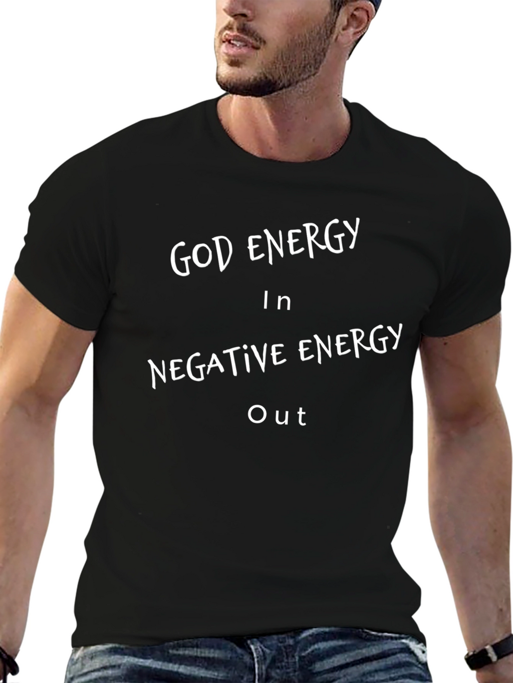God Energy Graphic Tee - Black T-Shirt