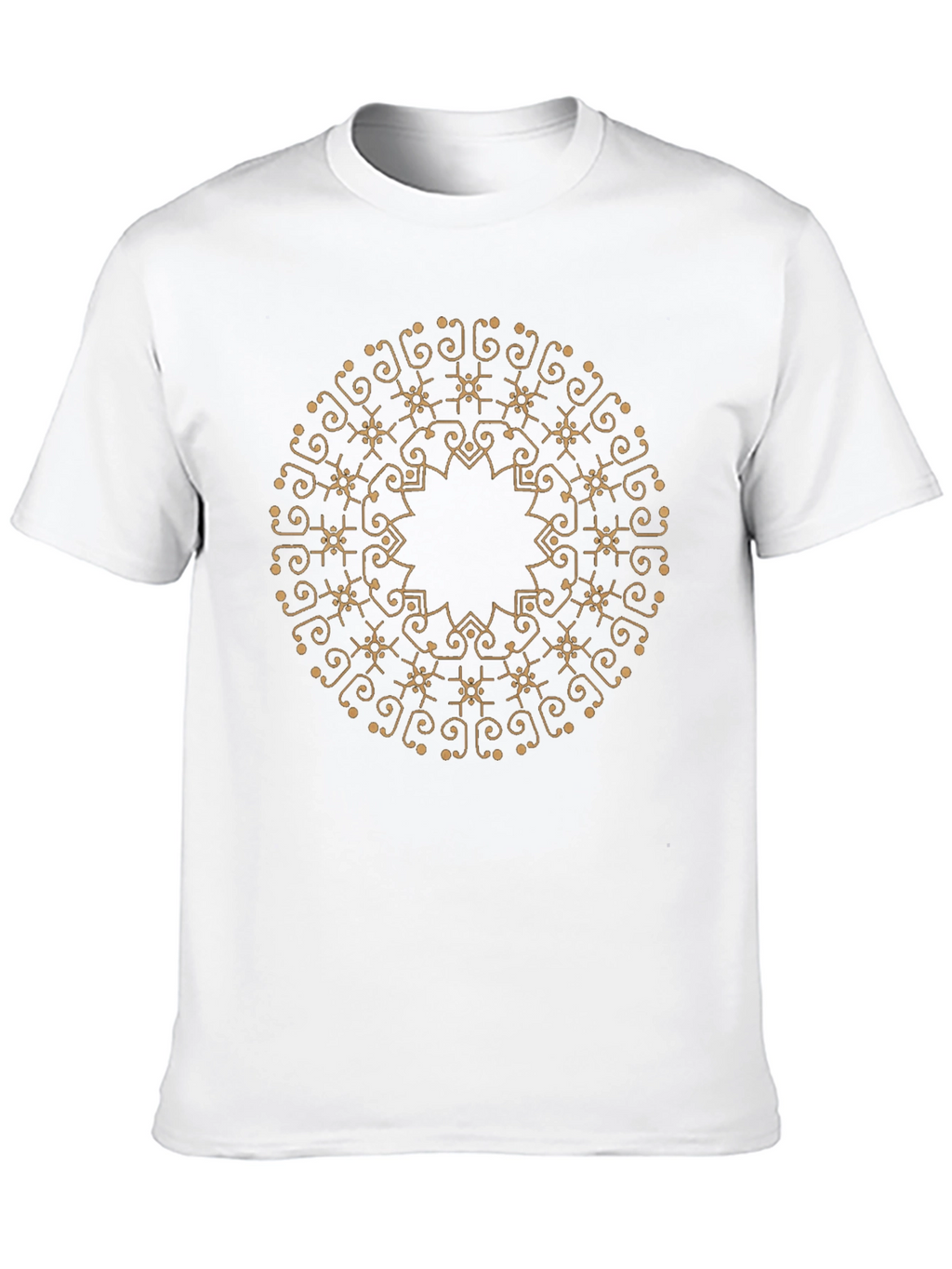 Mandala Design Black T-Shirt
