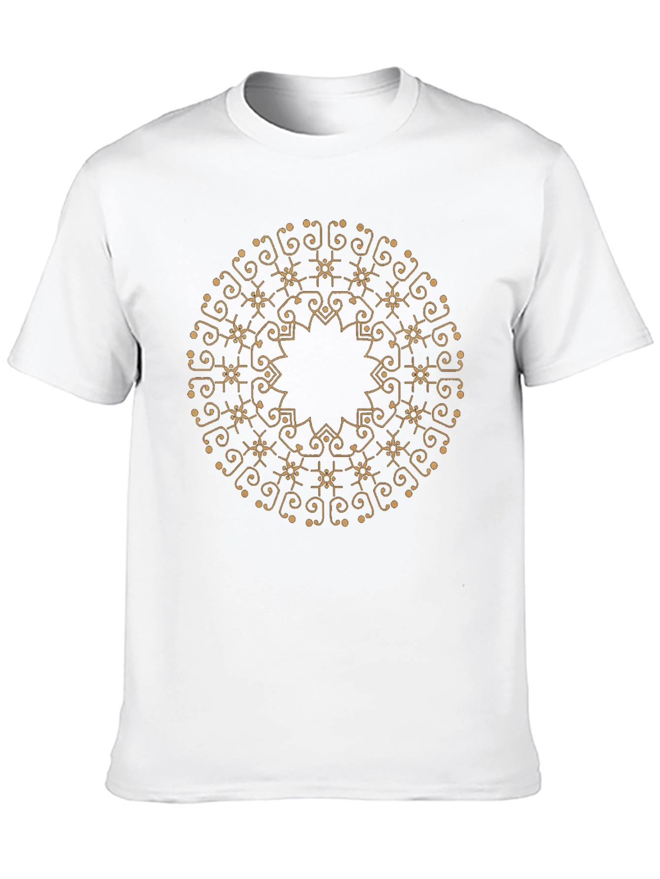 Mandala Design Black T-Shirt