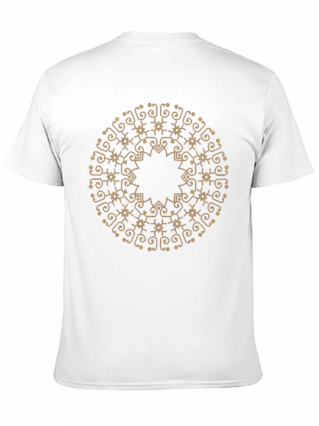 Mandala Design Black T-Shirt