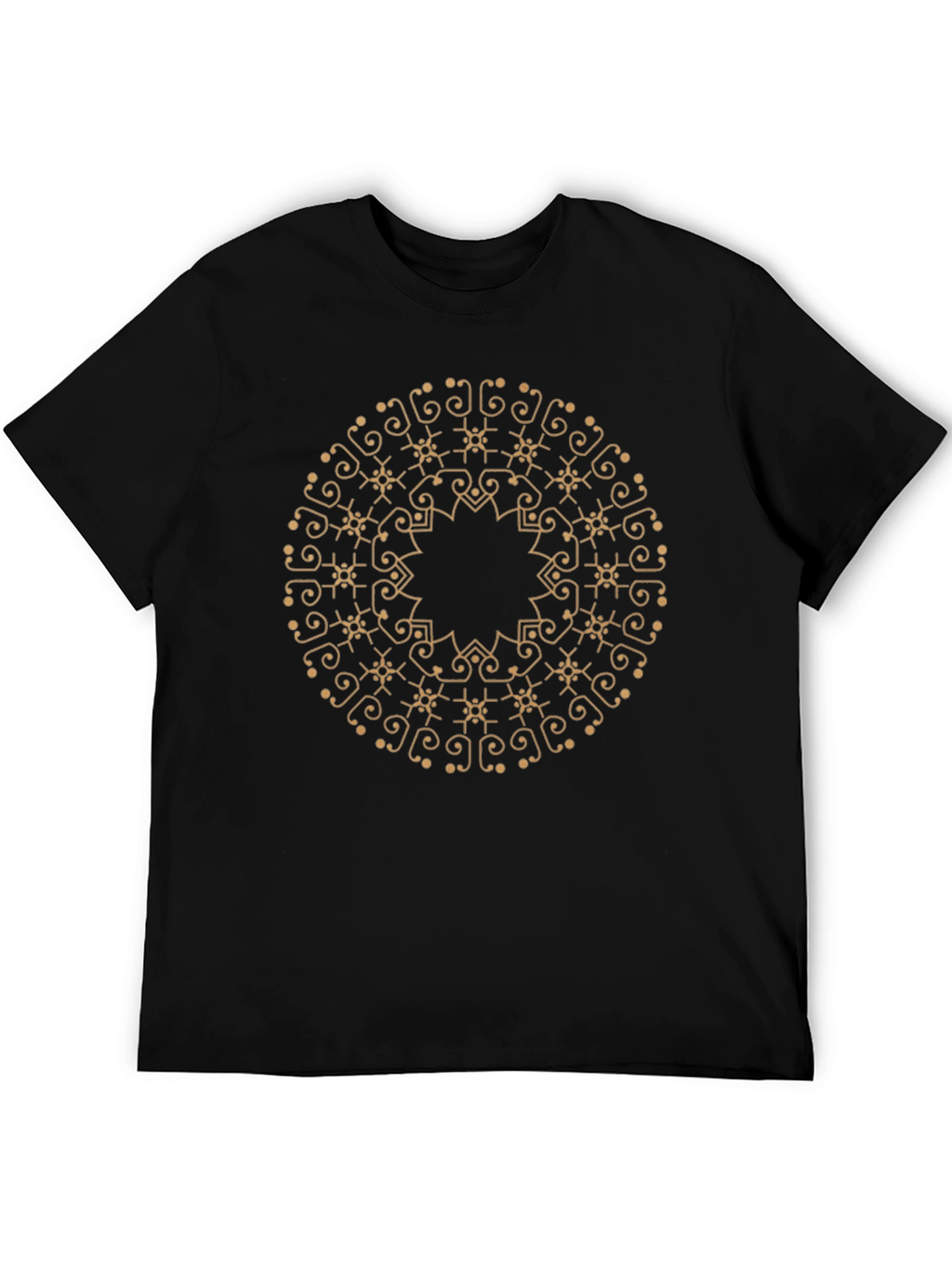 Mandala Design Black T-Shirt