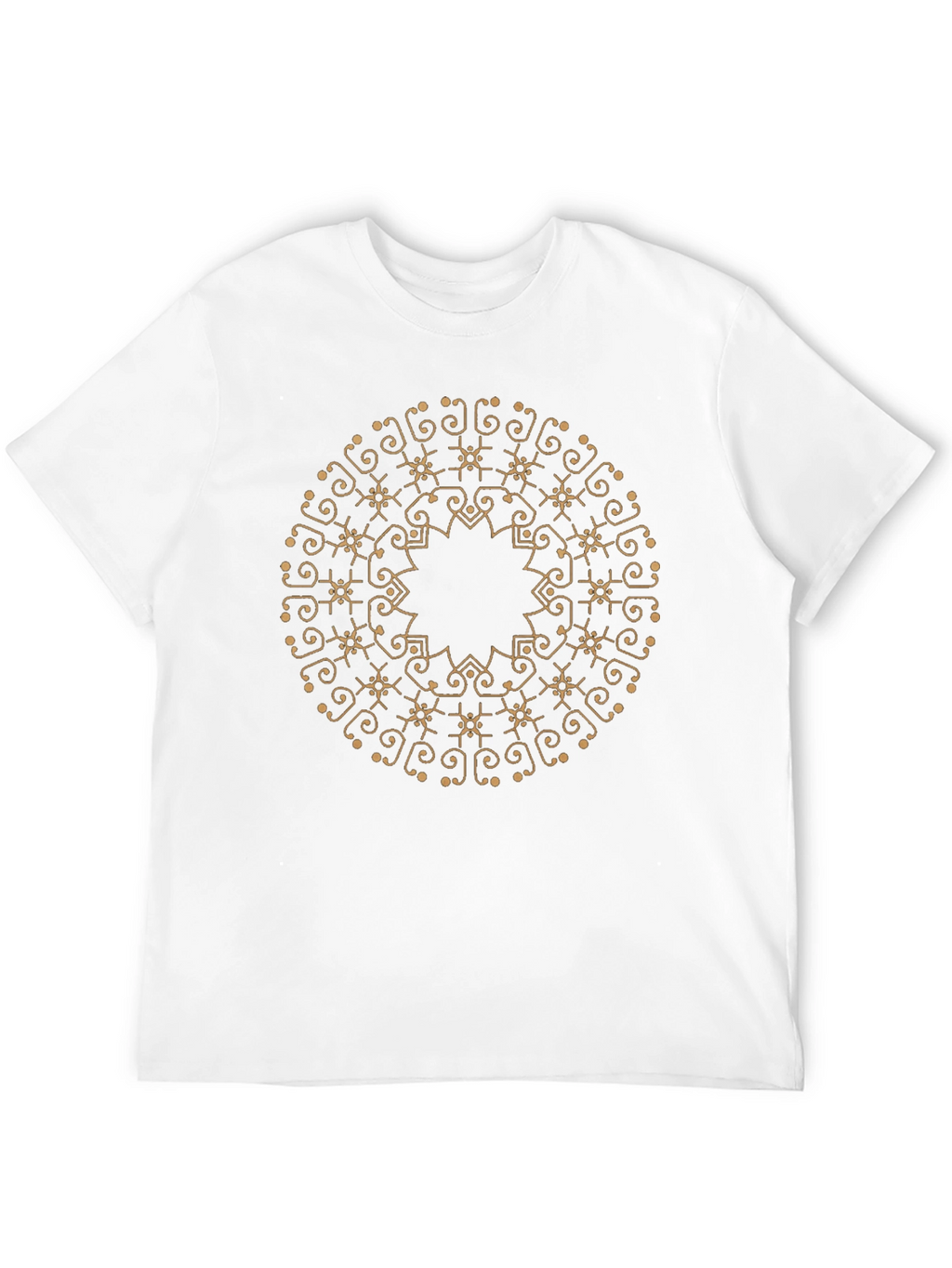 Mandala Design Black T-Shirt