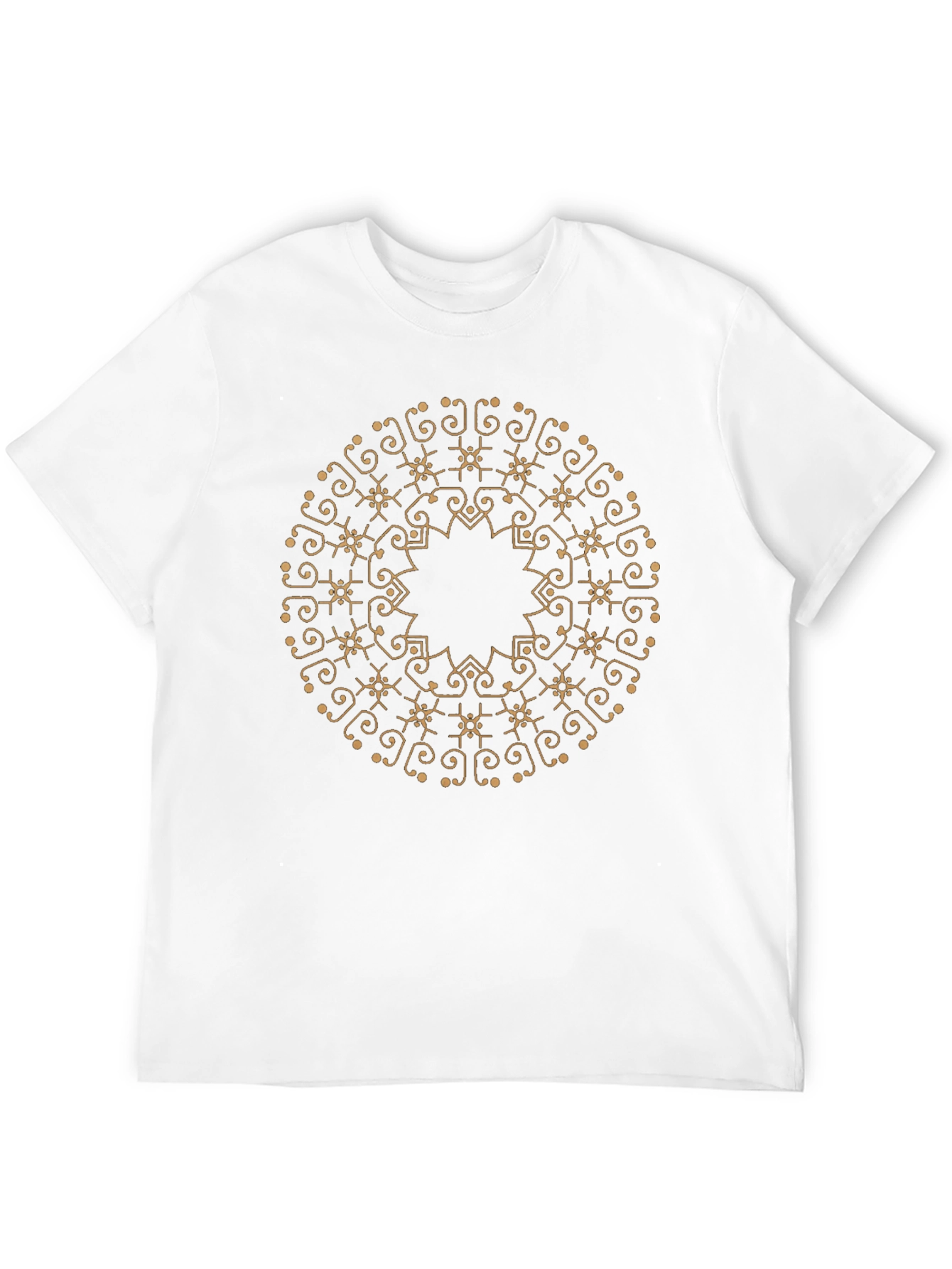 Mandala Design Black T-Shirt