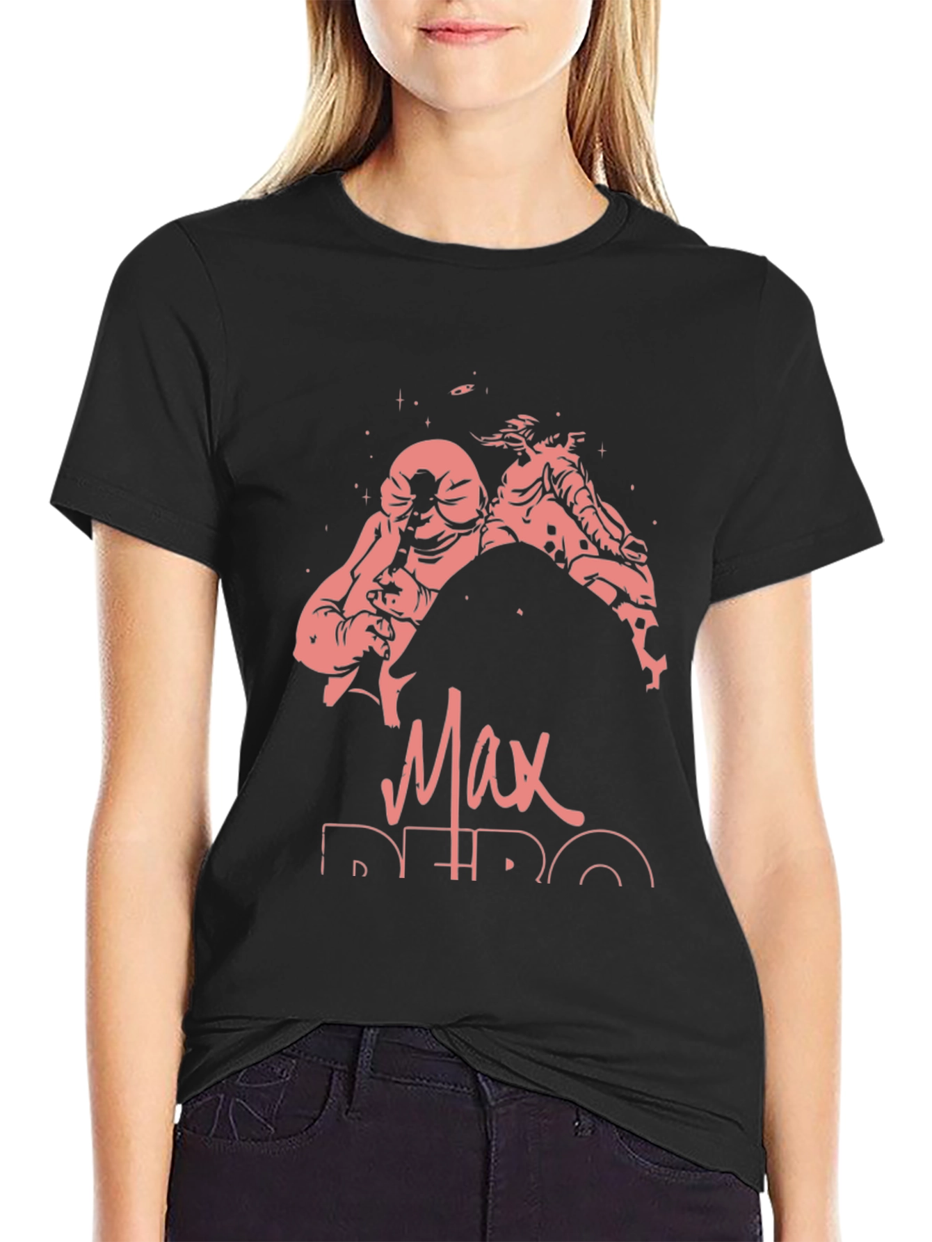 Max Retro Graphic T-Shirt - Black