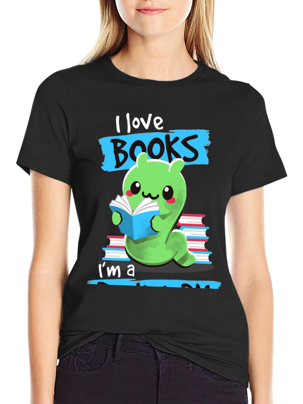 I Love Books Worm T-Shirt