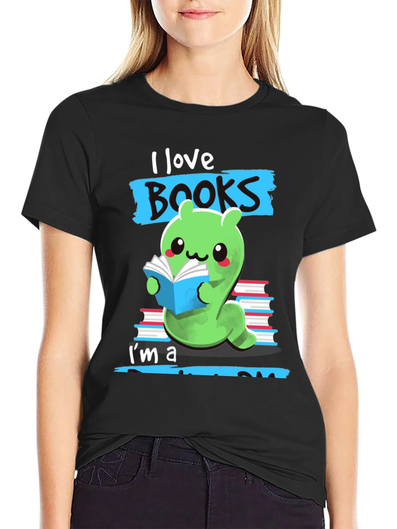 I Love Books Worm T-Shirt
