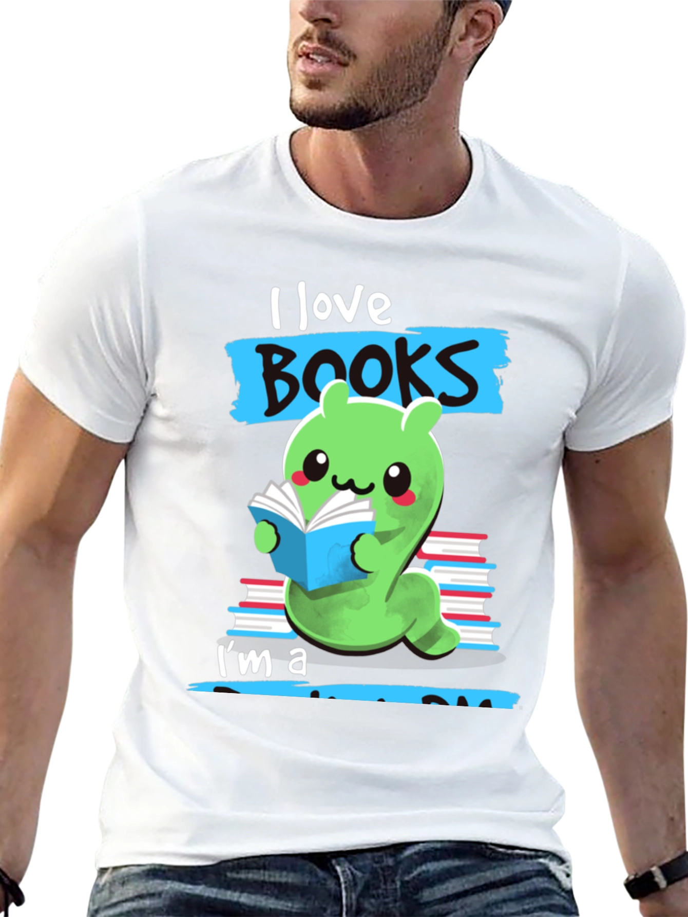 I Love Books Worm T-Shirt