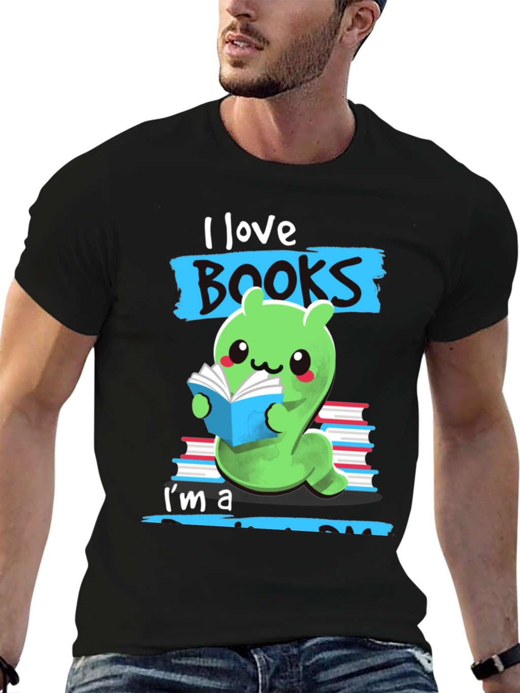 I Love Books Worm T-Shirt