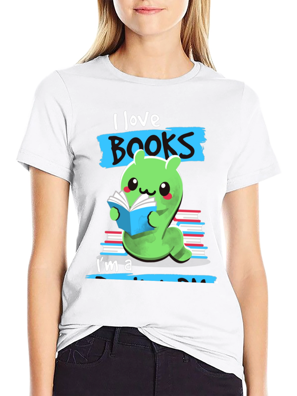 I Love Books Worm T-Shirt