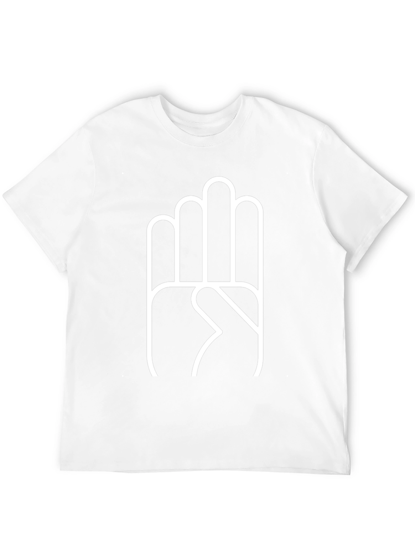 Hand Sign Graphic Black T-Shirt