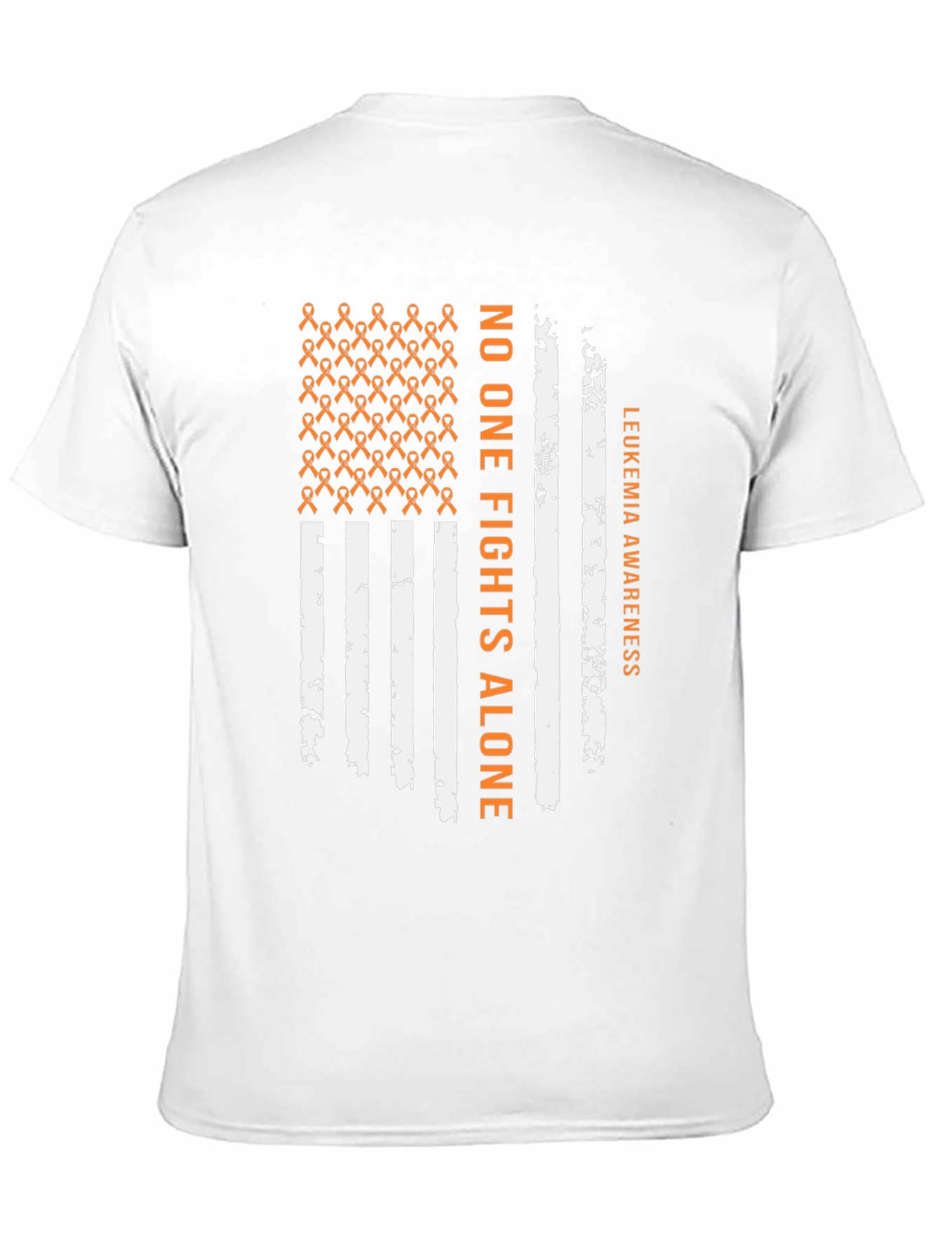 Leukemia Awareness T-Shirt - No One Fights Alone