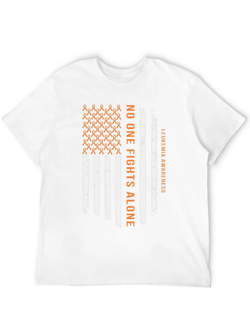 Leukemia Awareness T-Shirt - No One Fights Alone