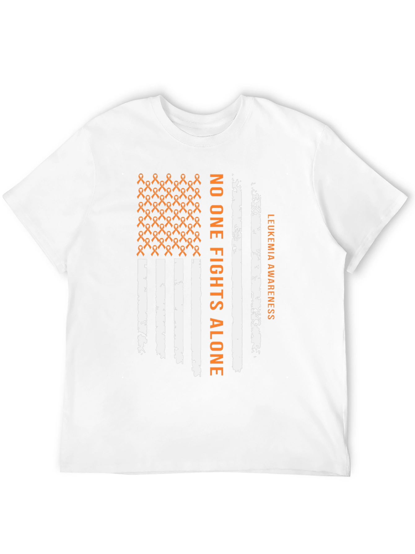 Leukemia Awareness T-Shirt - No One Fights Alone