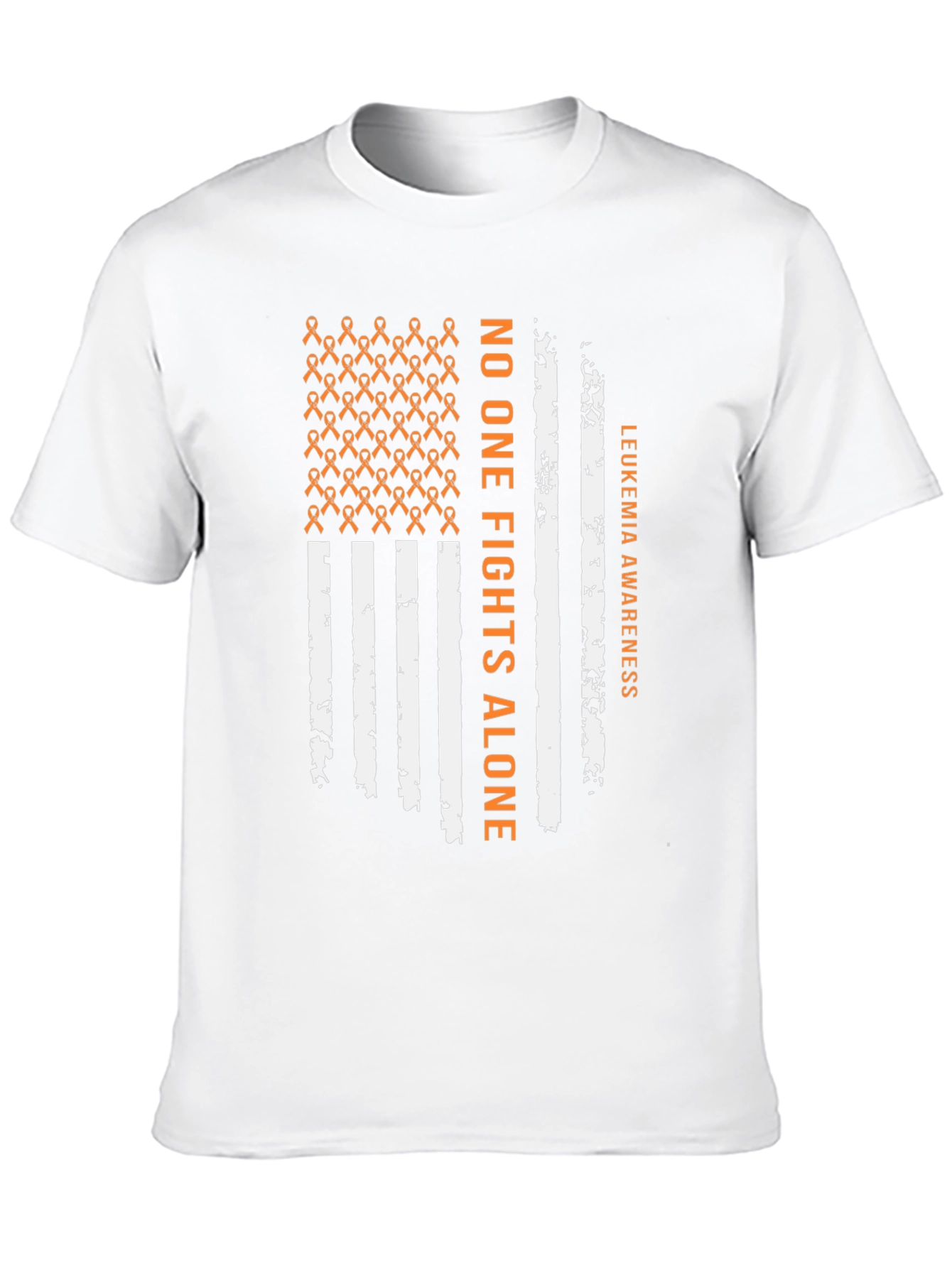 Leukemia Awareness T-Shirt - No One Fights Alone