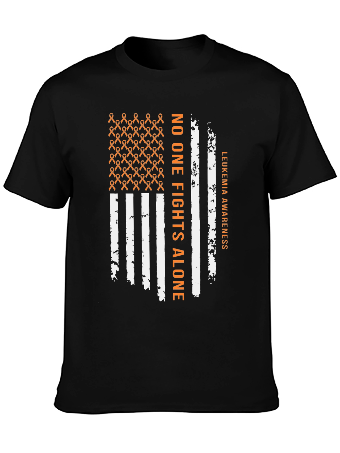 Leukemia Awareness T-Shirt - No One Fights Alone