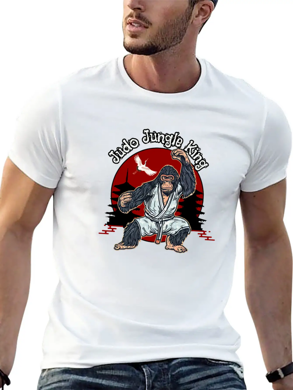 Judo Jungle King Breathable Graphic T-Shirt – Perfect For Casual Days