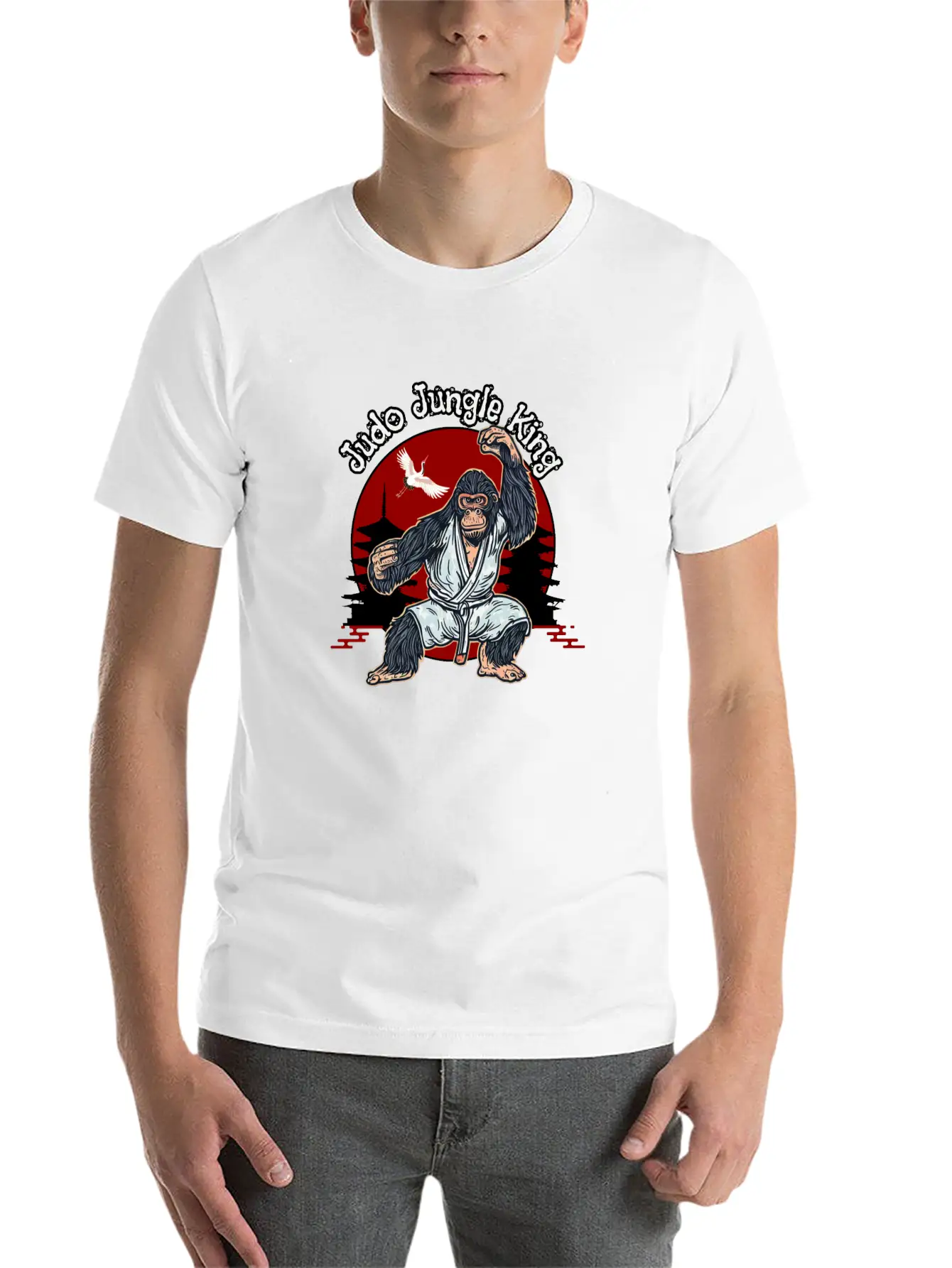Judo Jungle King Breathable Graphic T-Shirt – Perfect For Casual Days