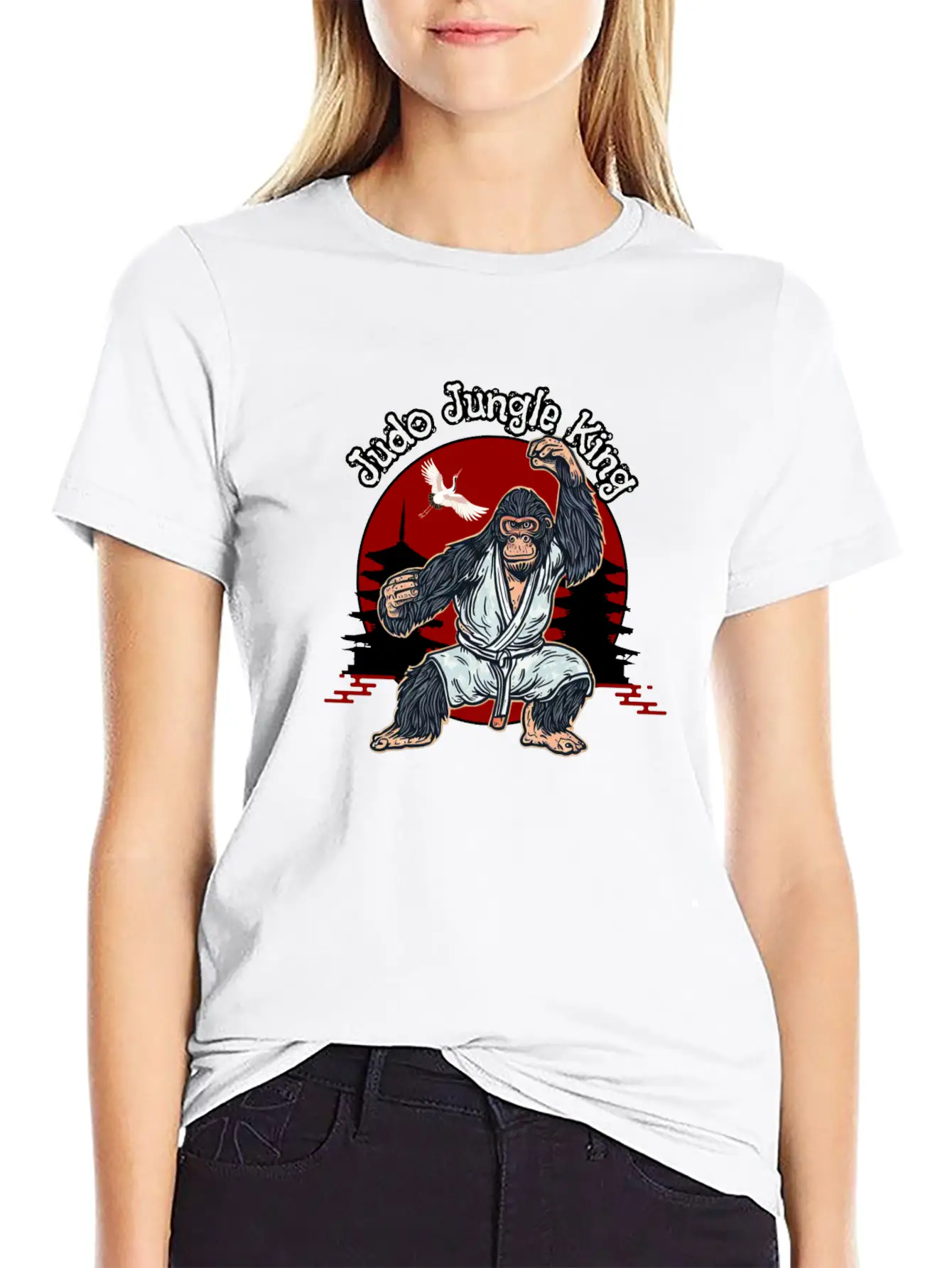 Judo Jungle King Breathable Graphic T-Shirt – Perfect For Casual Days
