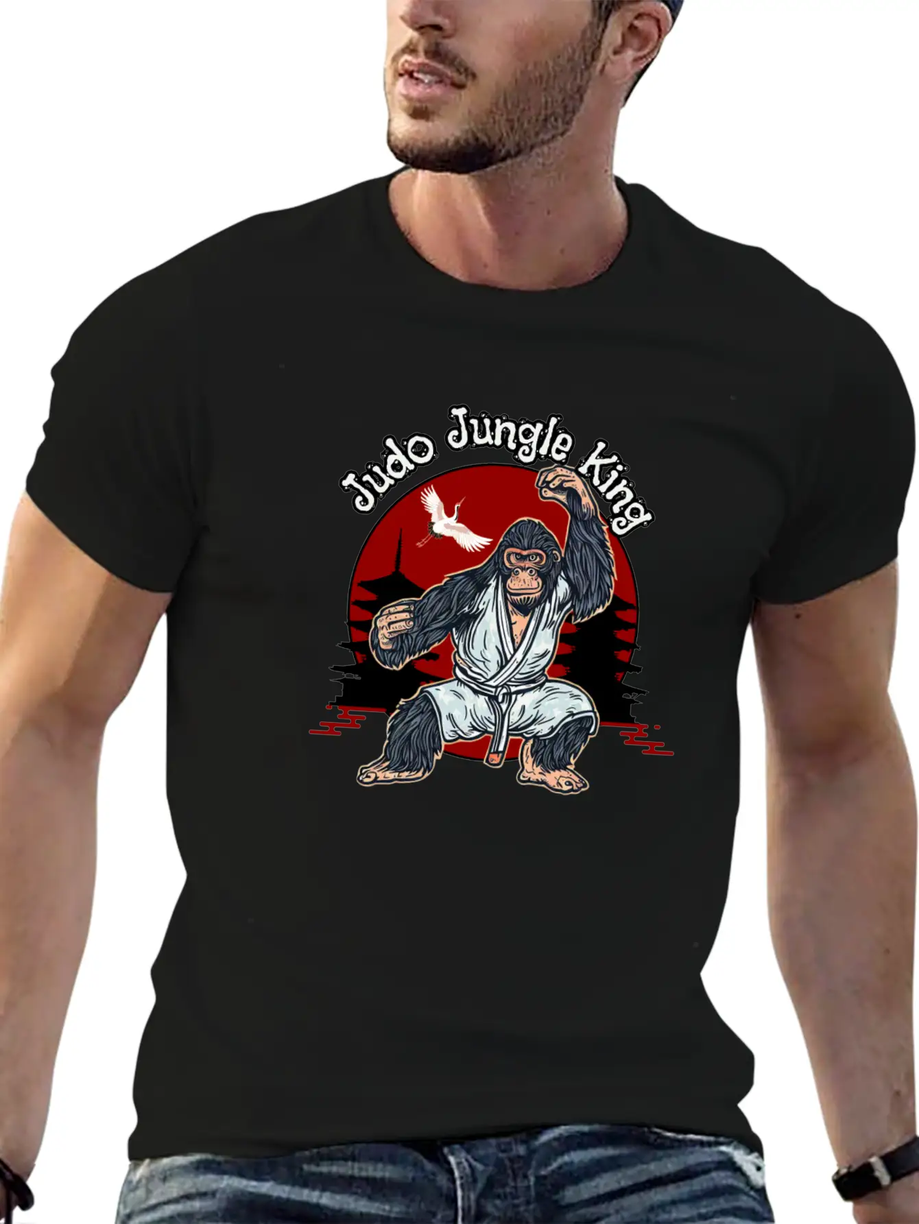 Judo Jungle King Breathable Graphic T-Shirt – Perfect For Casual Days