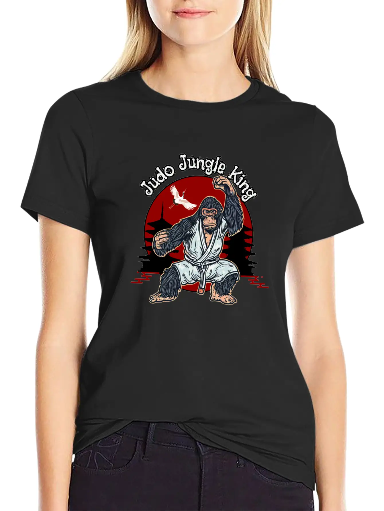 Judo Jungle King Breathable Graphic T-Shirt – Perfect For Casual Days