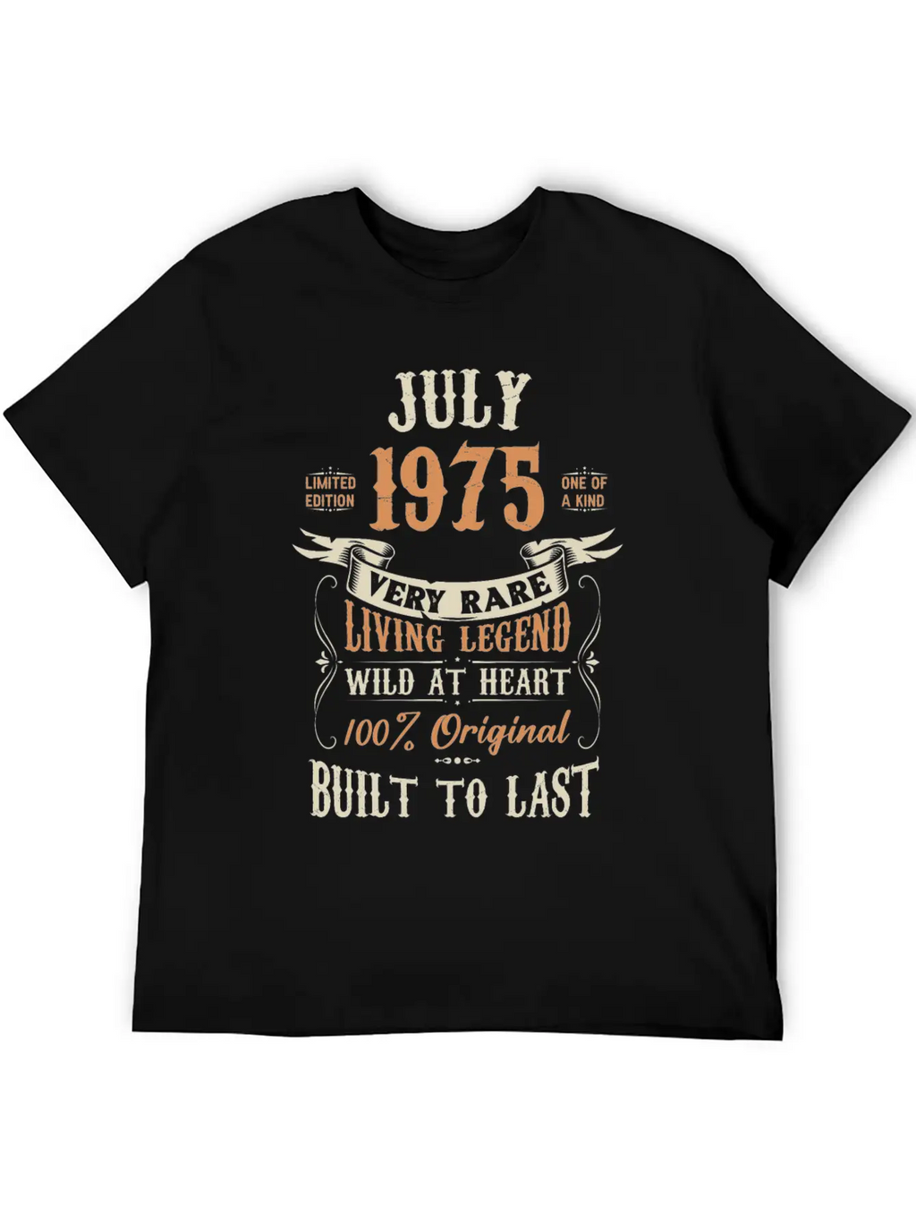 July 1975 Birthday Surprise Unisex Short Sleeve Soft Cotton T-Shirt – Casual Everyday Wear