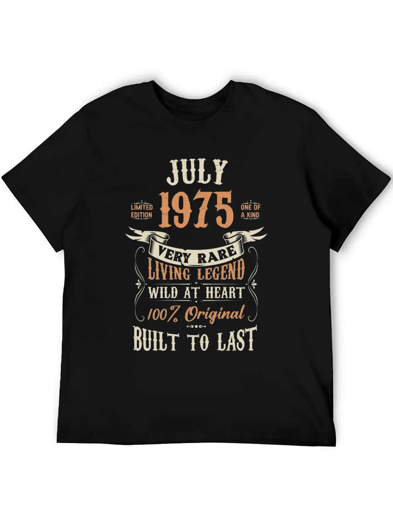 July 1975 Birthday Surprise Unisex Short Sleeve Soft Cotton T-Shirt – Casual Everyday Wear