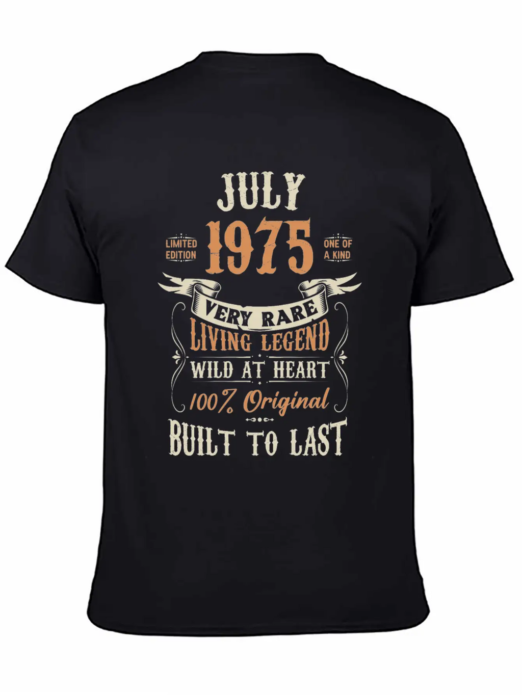 July 1975 Birthday Surprise Unisex Short Sleeve Soft Cotton T-Shirt – Casual Everyday Wear
