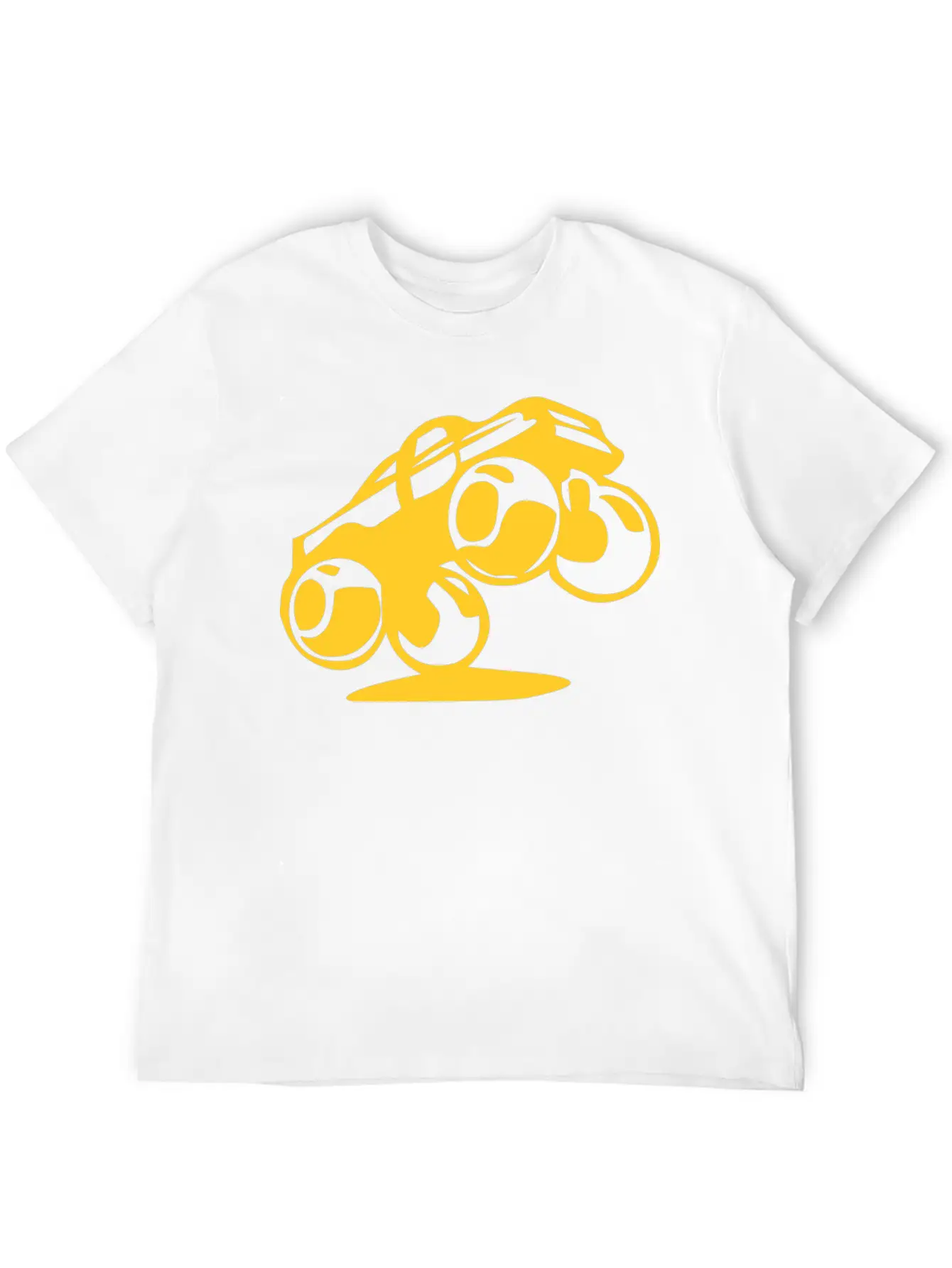 Jumping Car Unisex Short Sleeve Soft Cotton T-Shirt – Casual Everyday Wear