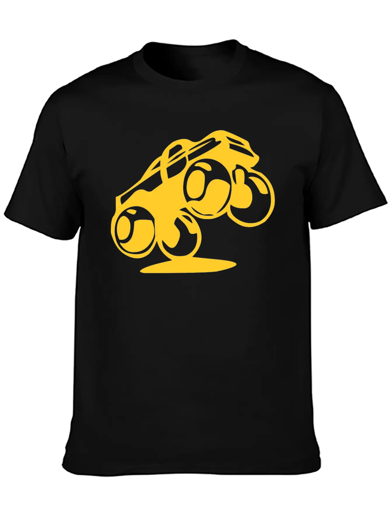 Jumping Car Unisex Short Sleeve Soft Cotton T-Shirt – Casual Everyday Wear