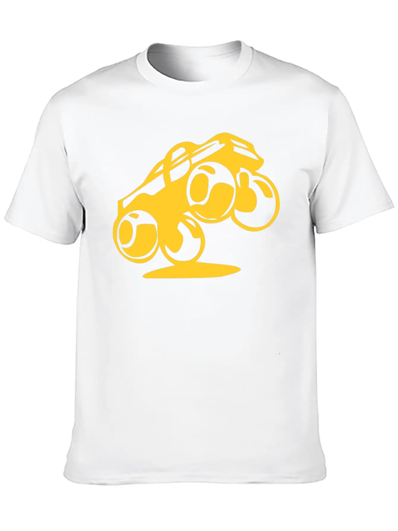 Jumping Car Unisex Short Sleeve Soft Cotton T-Shirt – Casual Everyday Wear