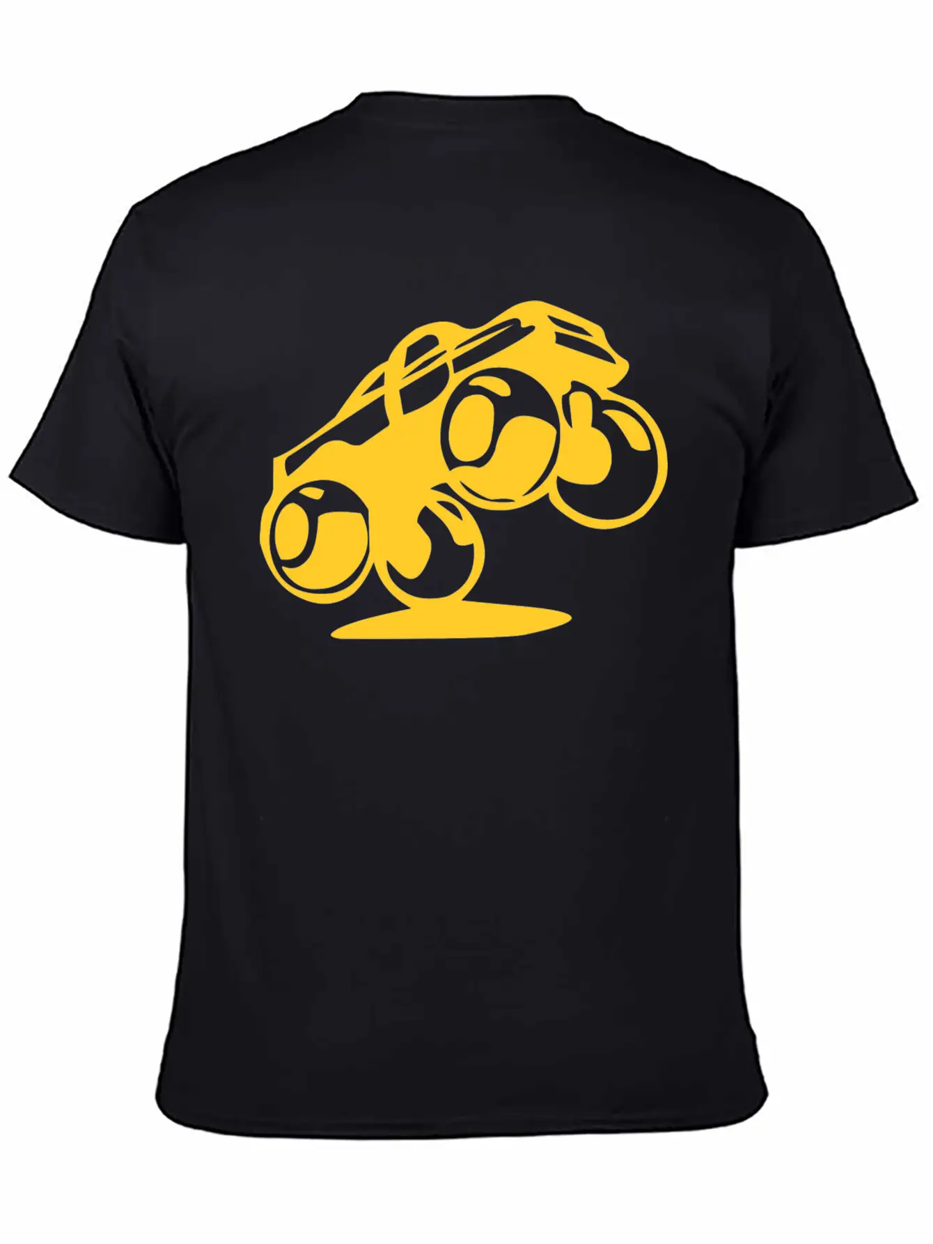 Jumping Car Unisex Short Sleeve Soft Cotton T-Shirt – Casual Everyday Wear