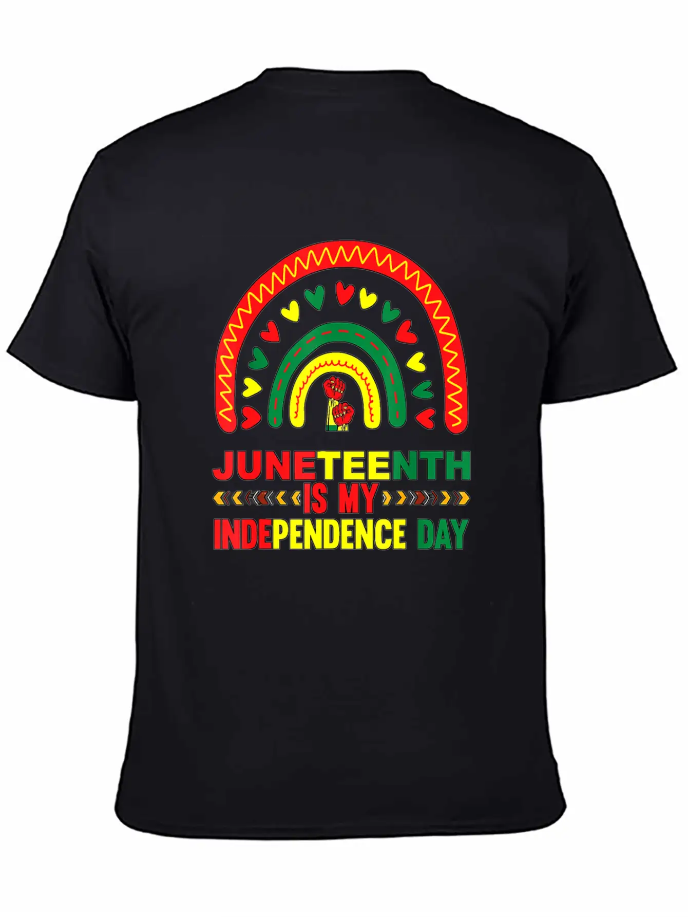 Juneteenth Is My Independence Day 1865 Rainbow Breathable Soft Cotton T-Shirt – Timeless Casual Look