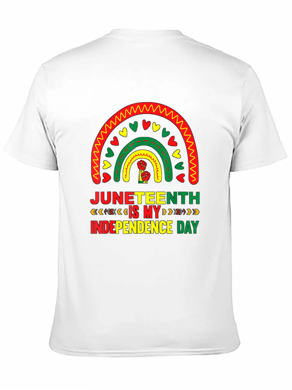 Juneteenth Is My Independence Day 1865 Rainbow Breathable Soft Cotton T-Shirt – Timeless Casual Look