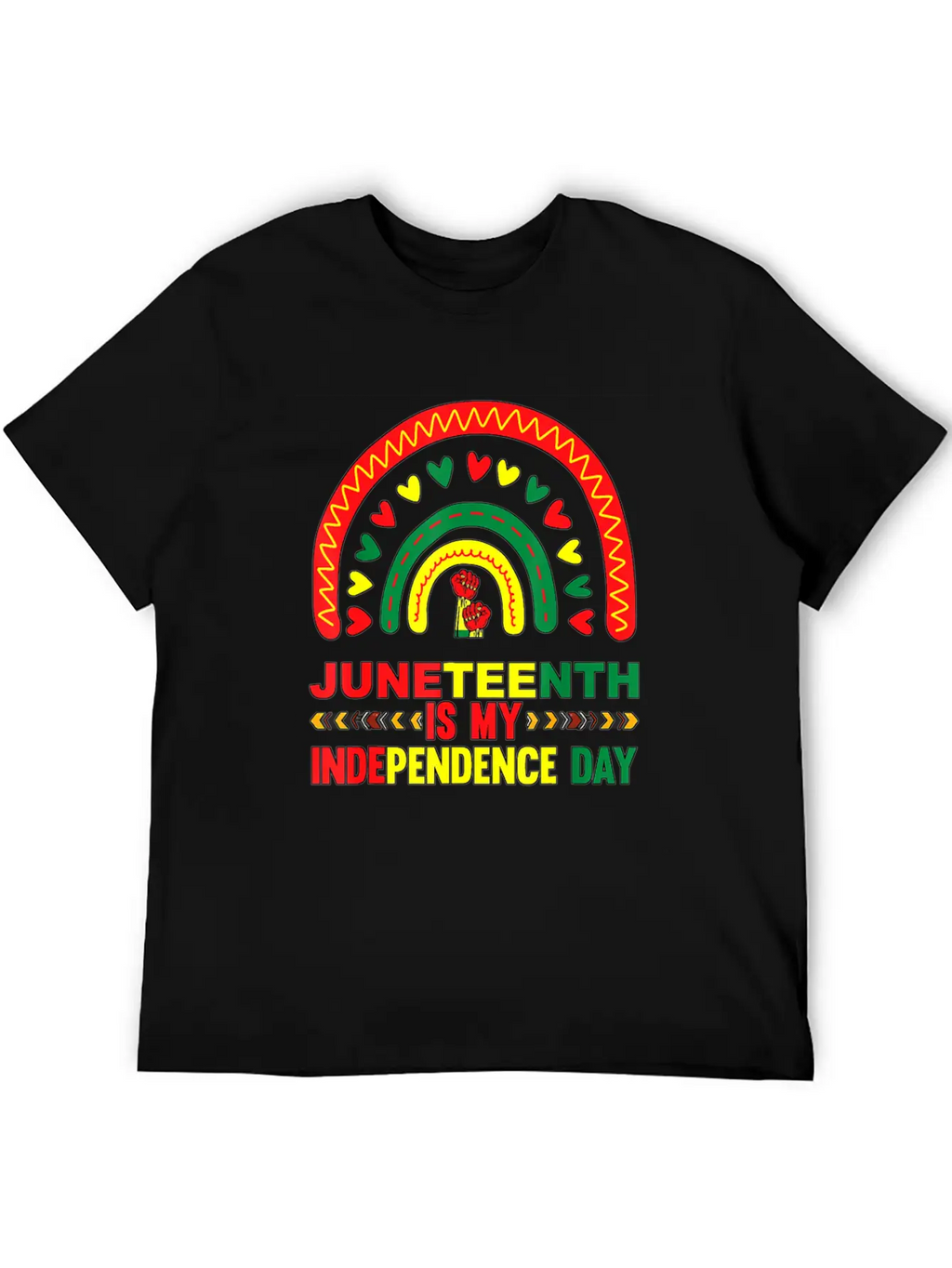 Juneteenth Is My Independence Day 1865 Rainbow Breathable Soft Cotton T-Shirt – Timeless Casual Look
