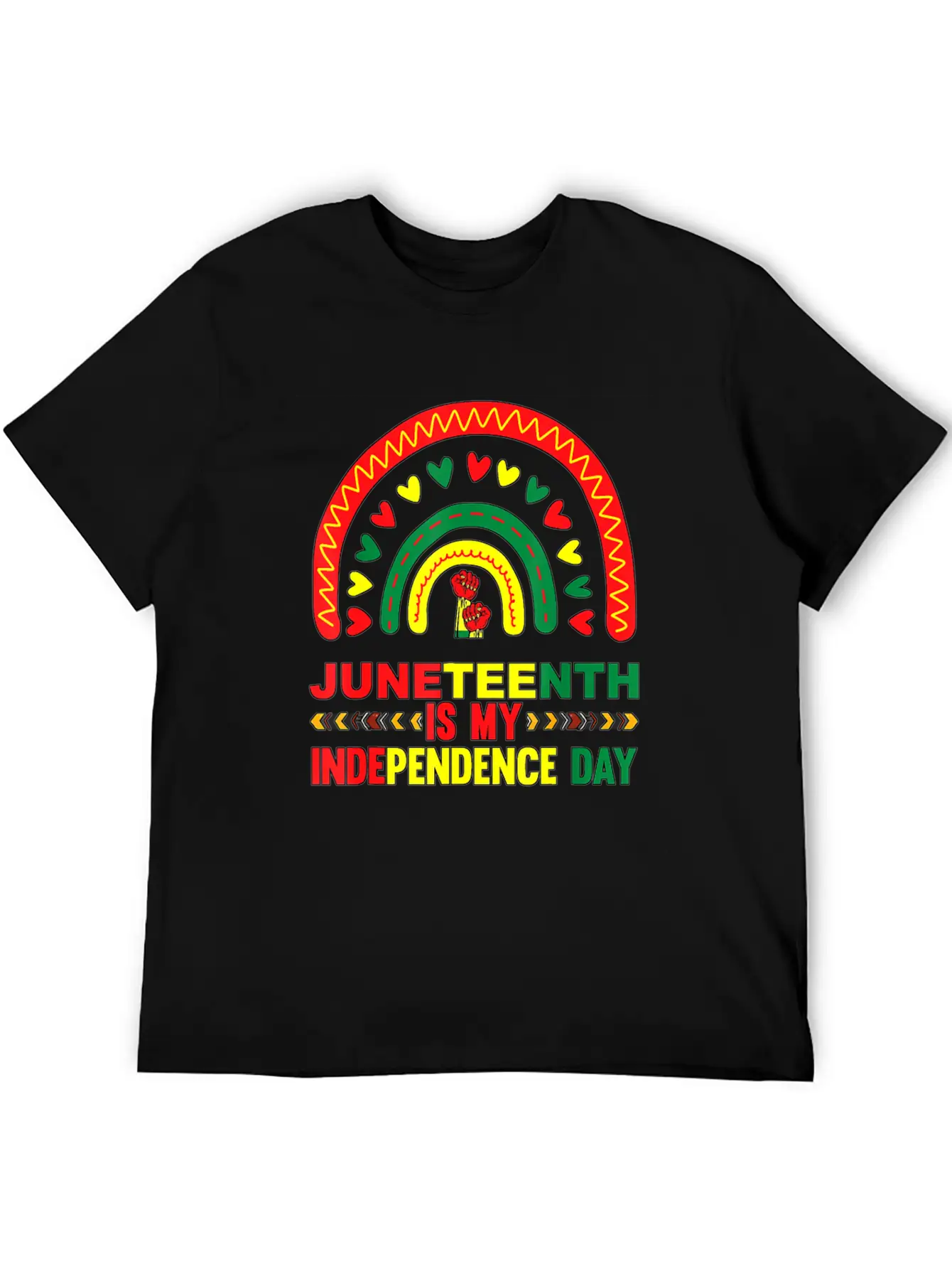 Juneteenth Is My Independence Day 1865 Rainbow Breathable Soft Cotton T-Shirt – Timeless Casual Look