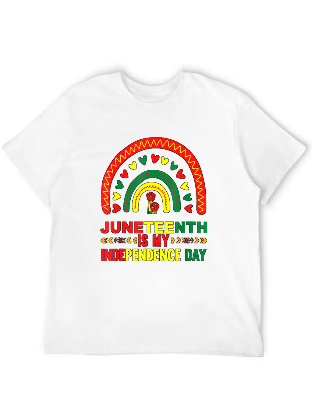 Juneteenth Is My Independence Day 1865 Rainbow Breathable Soft Cotton T-Shirt – Timeless Casual Look