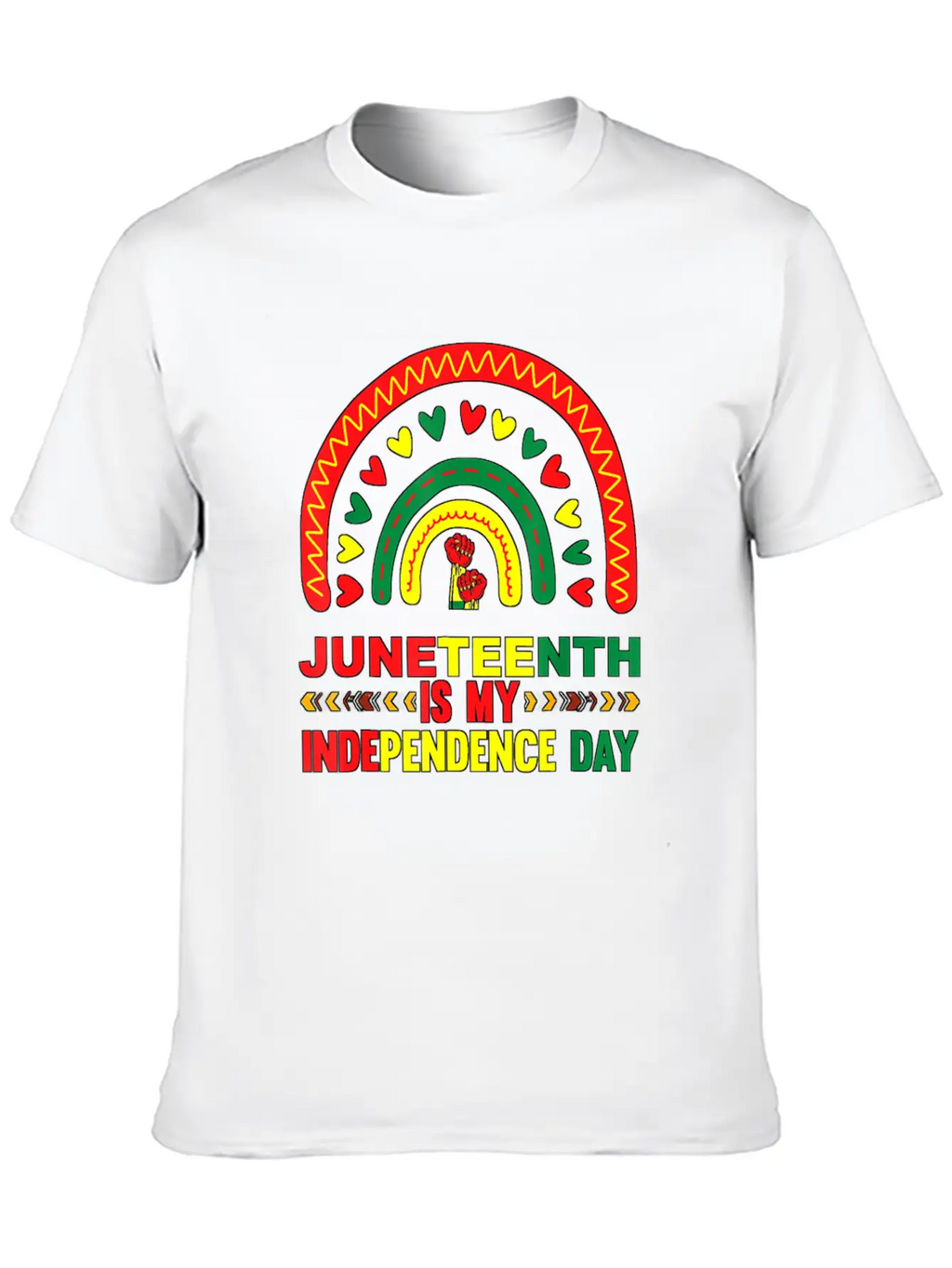 Juneteenth Is My Independence Day 1865 Rainbow Breathable Soft Cotton T-Shirt – Timeless Casual Look