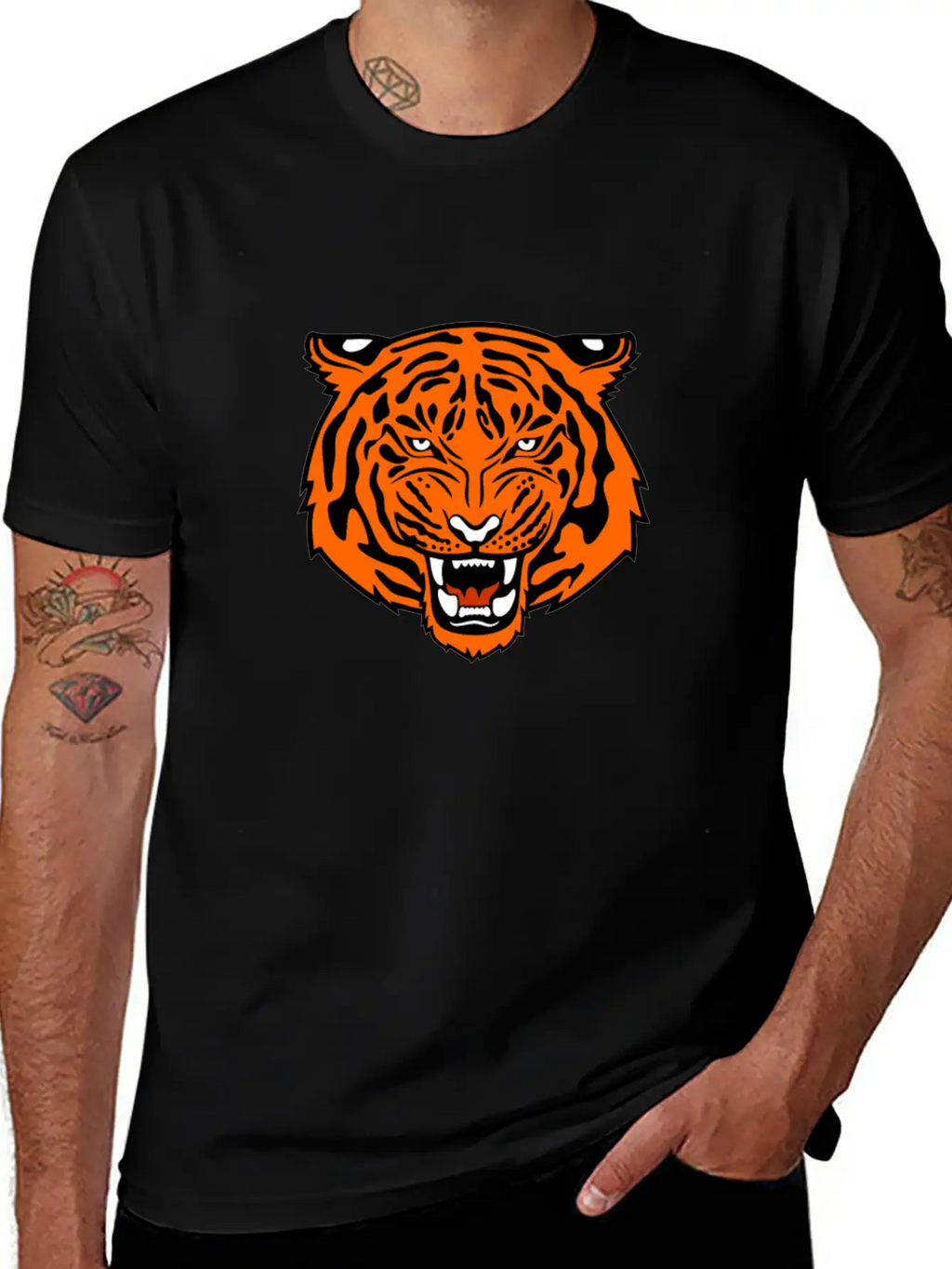 Jungle Tiger Unisex Casual T-Shirt – Clean Design For Daily Comfort