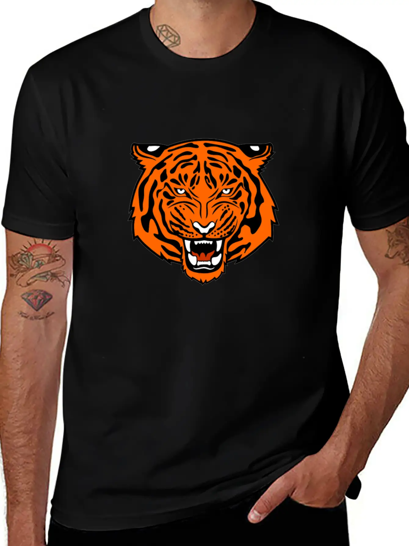Jungle Tiger Unisex Casual T-Shirt – Clean Design For Daily Comfort