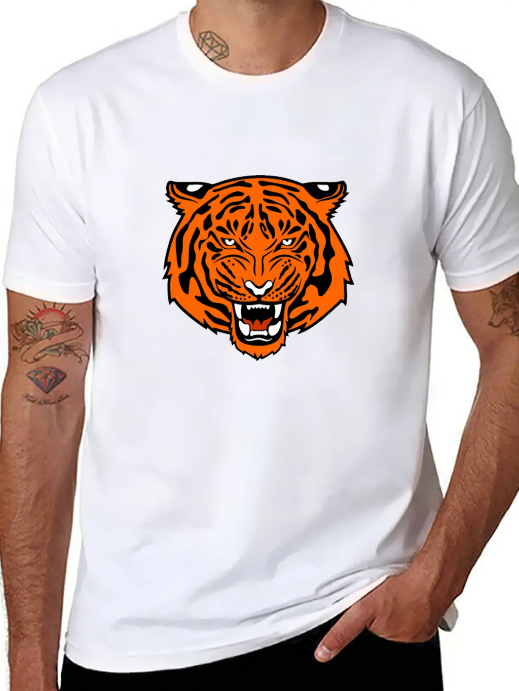 Jungle Tiger Unisex Casual T-Shirt – Clean Design For Daily Comfort