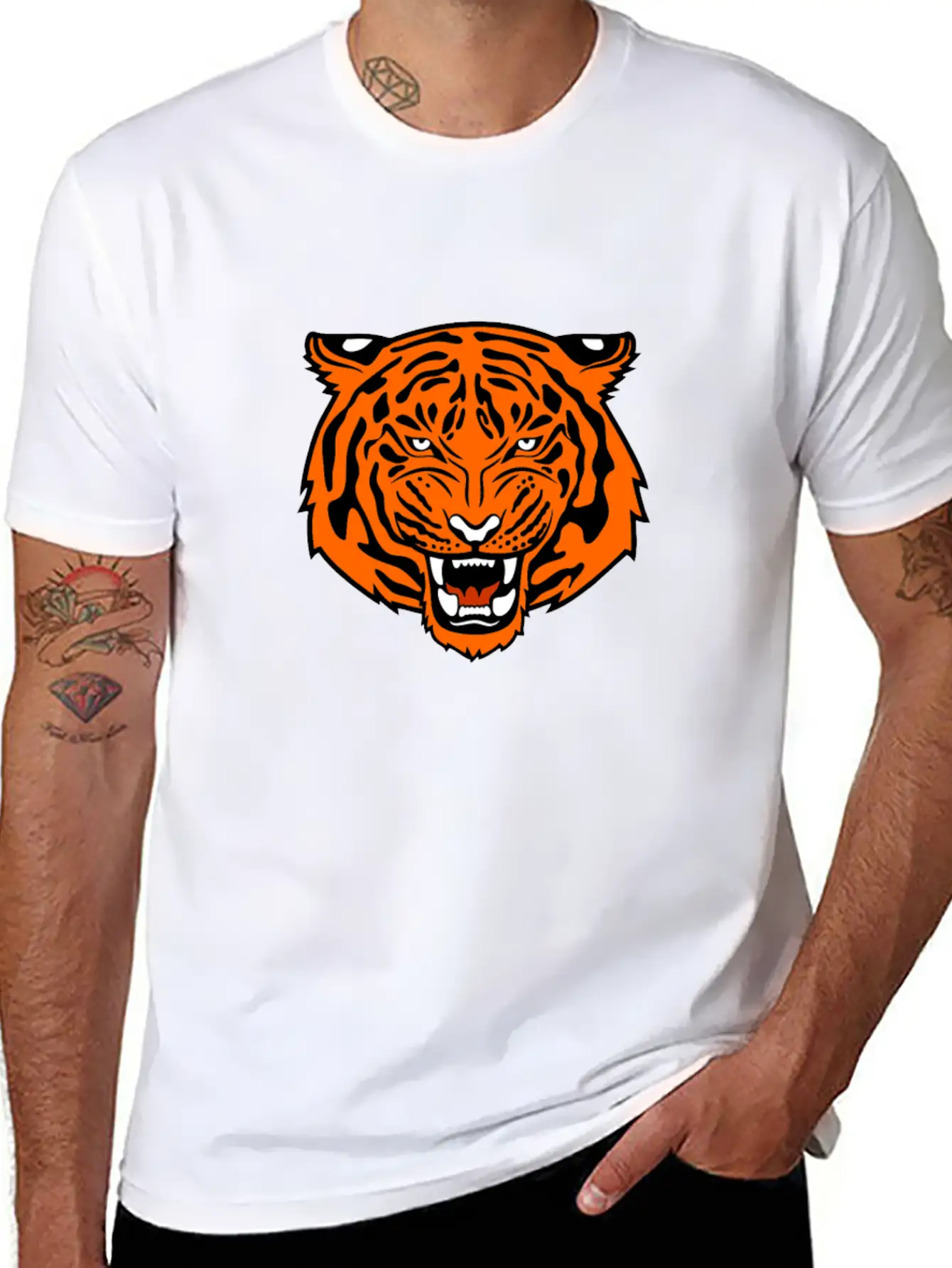 Jungle Tiger Unisex Casual T-Shirt – Clean Design For Daily Comfort