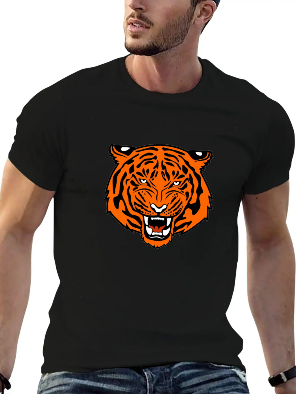 Jungle Tiger Unisex Casual T-Shirt – Clean Design For Daily Comfort