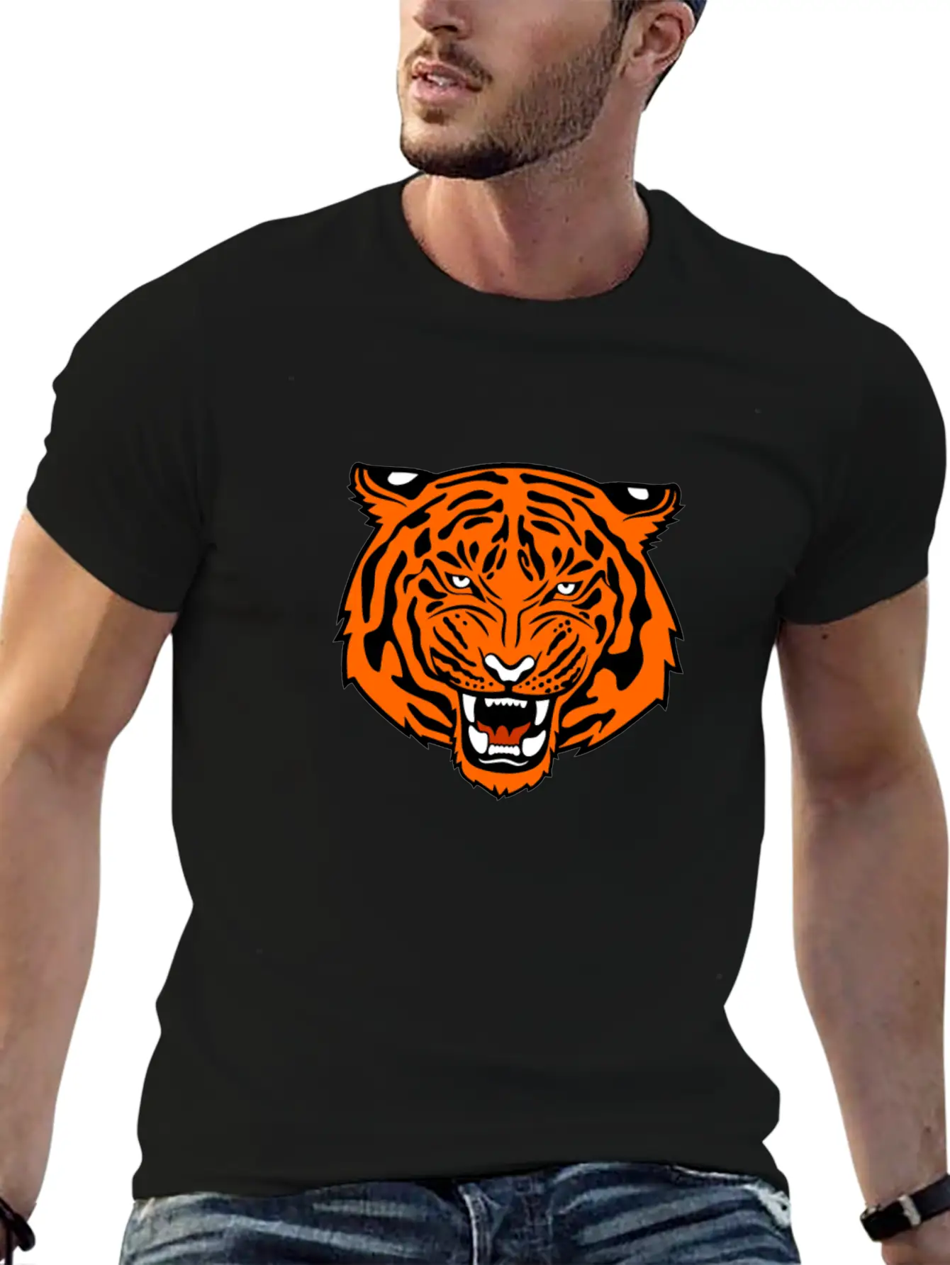 Jungle Tiger Unisex Casual T-Shirt – Clean Design For Daily Comfort