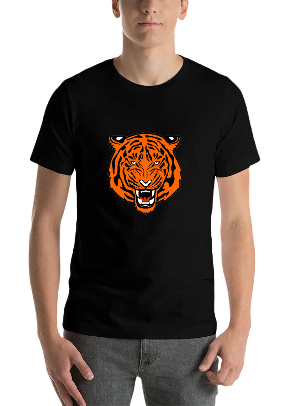 Jungle Tiger Unisex Casual T-Shirt – Clean Design For Daily Comfort